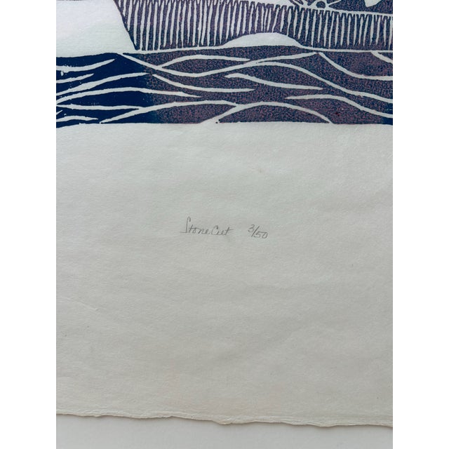 Inuit Stone Engraving by Pitseolak Ashoona "Butchering Walrus on the Floe" 1967 Cape Dorset - Limited Edition 36/50 For Sale - Image 14 of 14