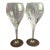 Gorham Trinity Cut Crystal Tulip Bowl Water Goblet-Set of 2 (Look at Photos for Better Appeal) For Sale