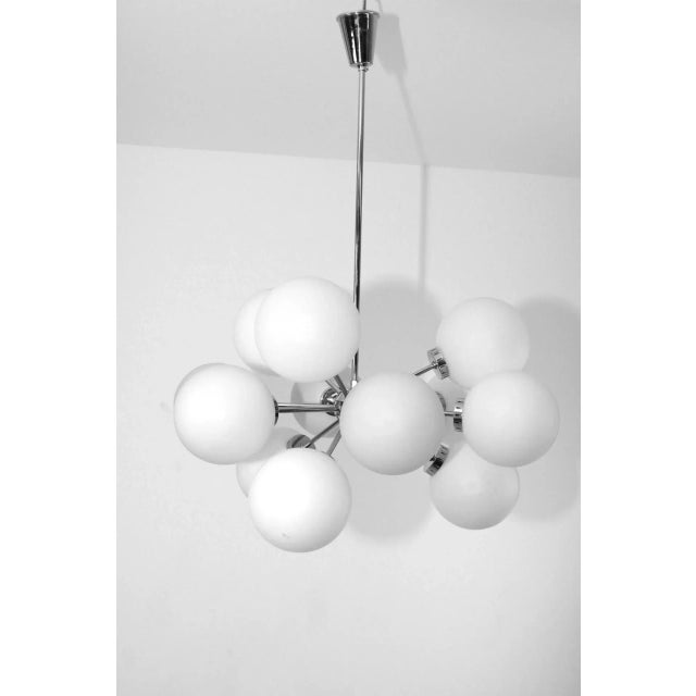 Sputnik Chandelier from Nikol, 1960s For Sale - Image 9 of 11
