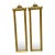 Pair of Mirrors 23k Gold Gilt Wood With Neoclassical Brass Ornament For Sale
