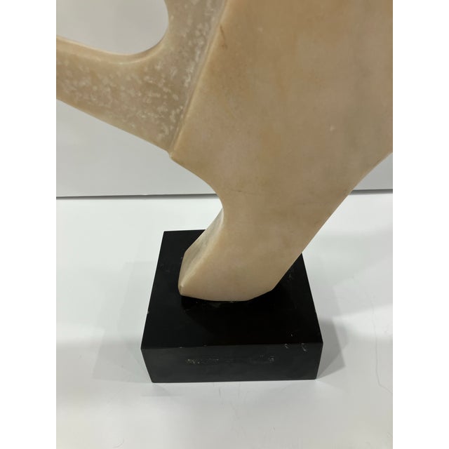 Abstract 1970s Abstract Marble Sculpture in the Style of Barbra Hepworth For Sale - Image 3 of 8