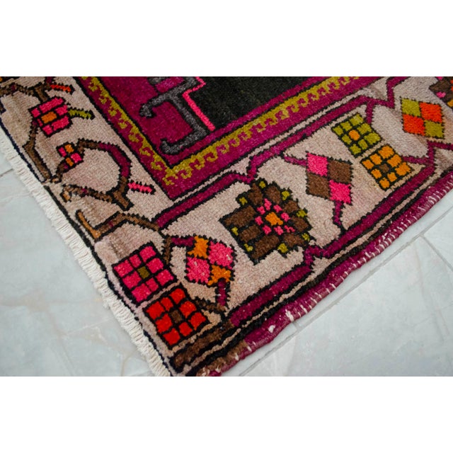 Vintage Hand Knotted Turkish Area Rug Large Runner Rug Gallerie Rug- 5′9″ X 16′3″ For Sale - Image 13 of 17