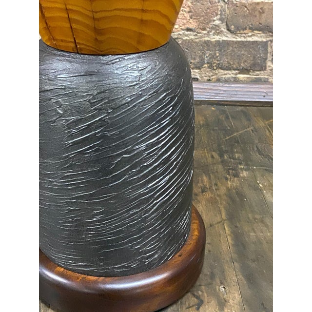 Wood Accent Table Signed by Artist, Cory Robinson For Sale In Chicago - Image 6 of 7