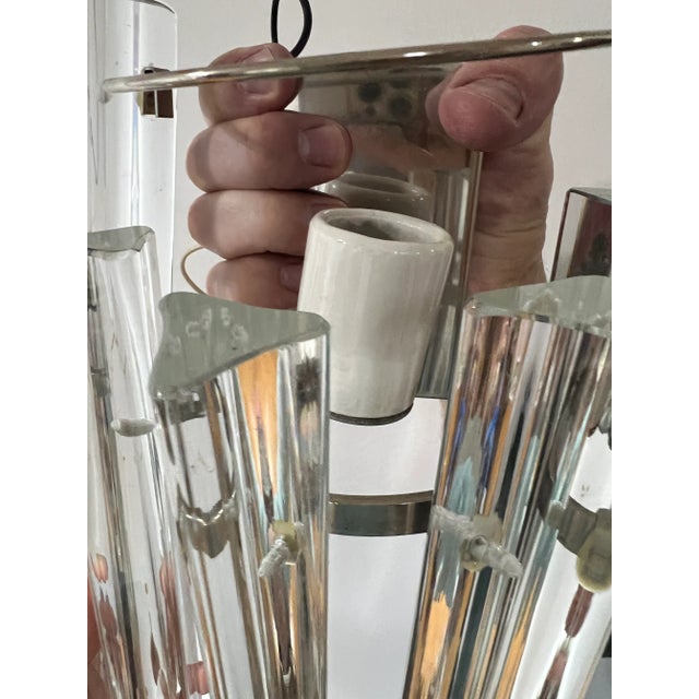 Mid-Century Modern 1980 Murano Glass Wall Sconces For Sale - Image 3 of 7