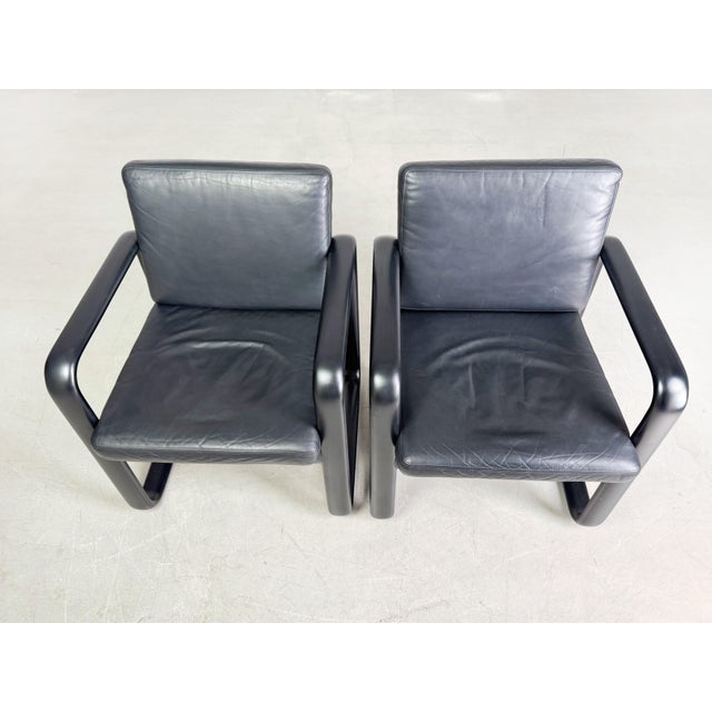 Mid-Century Modern Set of Hombre Armchairs by Burkhard Vogtherr for Rosenthal, 1970s For Sale - Image 3 of 8