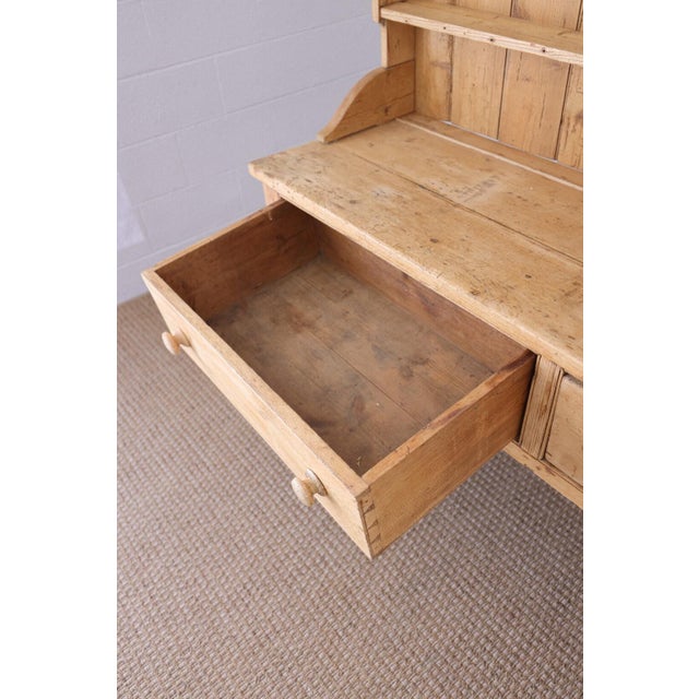 19th Century Country English Farmhouse Pine Kitchen Dresser For Sale - Image 9 of 9