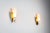 1960s Vintage Wall Lamps with Brass Shields and Glass Shades, 1960s, Set of 2 For Sale - Image 5 of 13