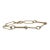 Italian Paperclip Bracelet 14kt Yellow Gold Two Tone 7.75in 4.4g For Sale