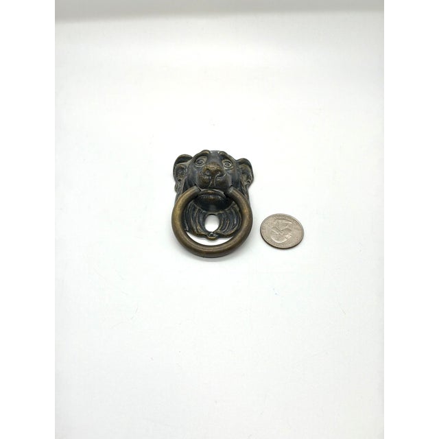 Henredon Henredon Lion Pull Aged Pewter/Brass For Sale - Image 4 of 5