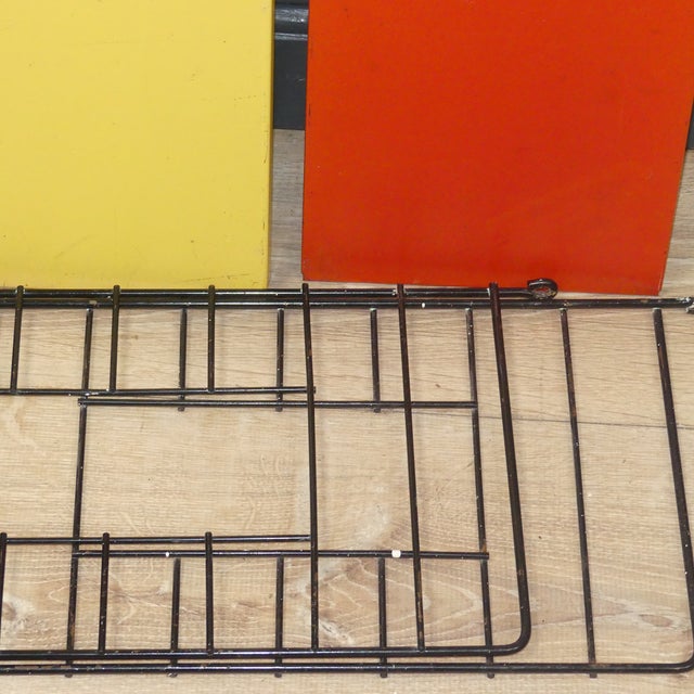 Small Vintage Metal String Shelf, 1960s For Sale - Image 11 of 13