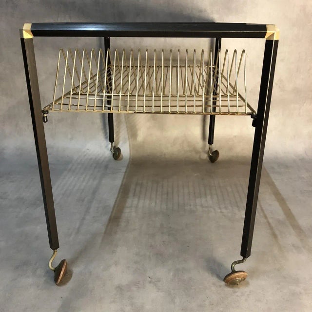 Vintage Industrial Iron Trolley, 1950s For Sale - Image 13 of 16