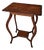 Antique Arts & Crafts Walnut Side Table with Drawer For Sale
