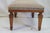 Wood 1940s French Style Walnut Footstool With Linen Upholstery For Sale - Image 7 of 11