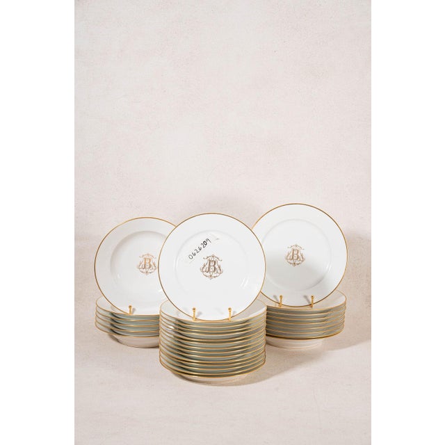 French 19th Century French Sèvres Porcelain China Monogrammed With 'B' (C. 1874) - 55 Pieces For Sale - Image 3 of 8