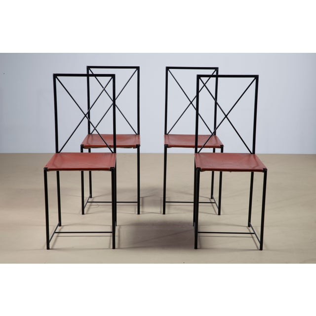 Moka Dining Chairs by Mario Asnago and Claudio Vender for Flexform, 1985, Set of 4 For Sale - Image 9 of 9