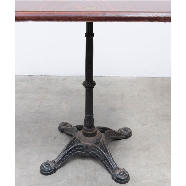 French Vintage Bistro Table "Number 4" For Sale - Image 3 of 8
