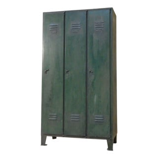 Vintage Italian Metal Military Locker from Officina Di Ricerca, 1960s For Sale