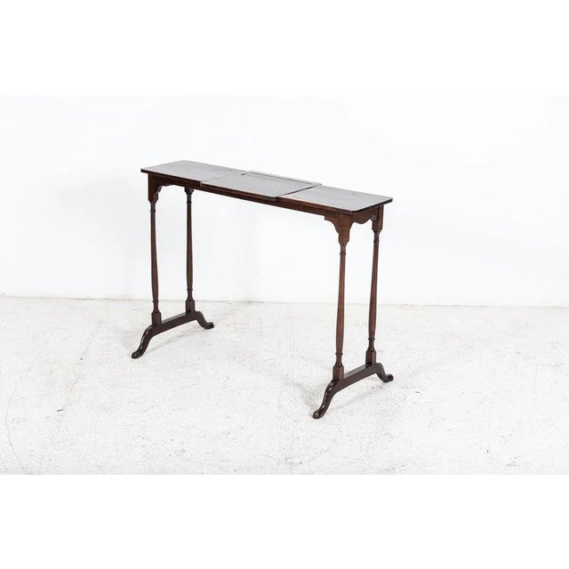 Antique circa 1890 19thc mahogany adjustable reading table 918 w99 x d29 x h70 cm