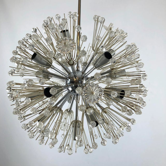 Chrome and Glass Sputnik Chandelier by Emil Stejnar, 1970s For Sale - Image 6 of 13