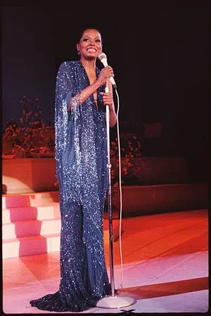 Diana Ross Live Performance in Las Vegas, 1978. 14x11 Print by Bobby Holland