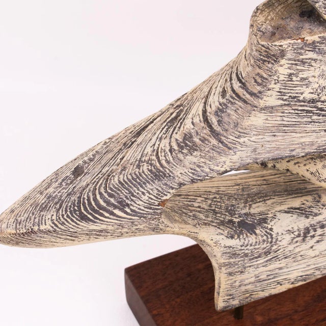 Mid-Century Modern Bleached Wood Sculpture For Sale - Image 12 of 13