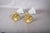 Gold Brass Wall Sconces with Frosted Textured Tulip Glass Shades, 1950s, Set of 2 For Sale - Image 8 of 15