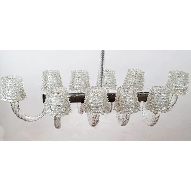 Large Murano Chandelier by Barovier and Toso, 1980s For Sale - Image 6 of 9