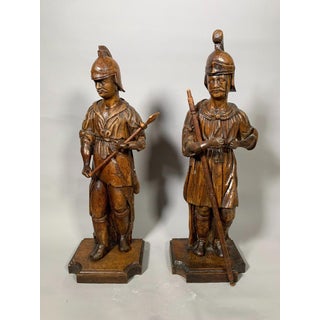 Sculpture, Roman Soldiers of the Crucifixion - 78 cm, 17th Century For Sale