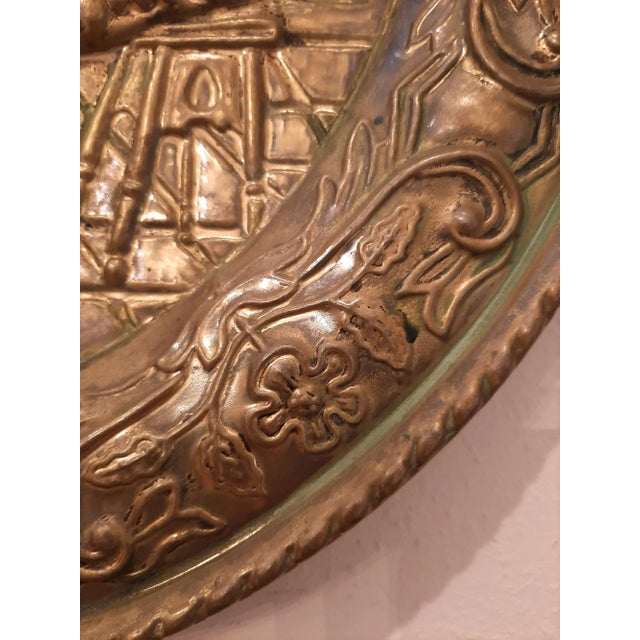 Early 20th Century Embossed Brass English Pub Brass Wall Plaque For Sale - Image 5 of 8