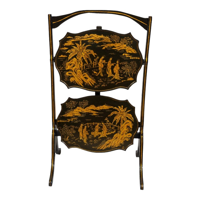 Regency Style Chinoiserie Folding Table For Sale