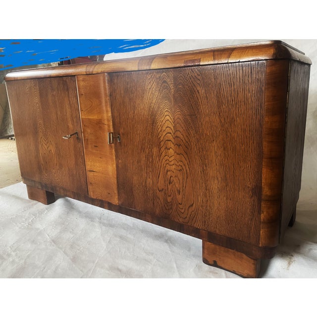 Brown Art Deco Modernism Cabinet, 1940s For Sale - Image 8 of 18
