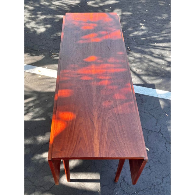 Mid Century Danish Modern Fold-Down Dining Table For Sale In Tampa - Image 6 of 9