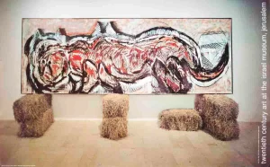 1987 Mario Merz 'Tiger' Contemporary Multicolor, Red, Purple, Blue, Brown Israel Offset Lithograph
