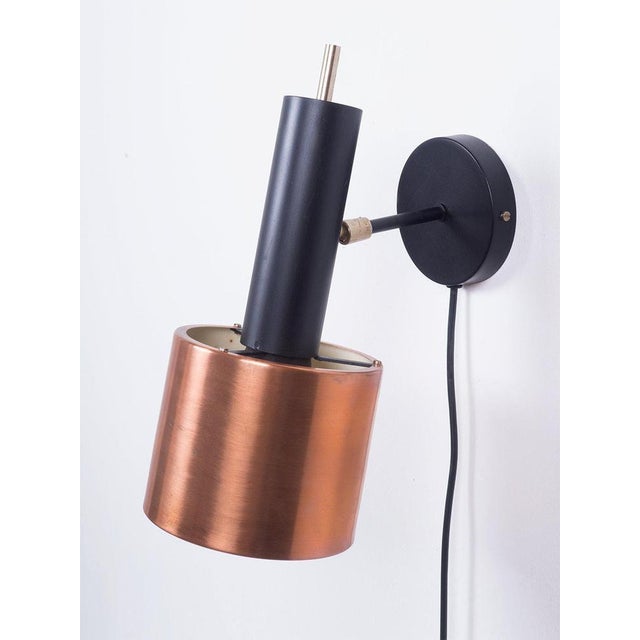 Copper Wall Light in the style of Fog and Morup, 1950s For Sale - Image 4 of 6