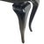 Vintage Postmodern Black Lacquer Console Table | Sculptural Leg Sofa Table For Sale - Image 12 of 18