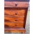 Brown 19th Century Louis Philippe Solid Flam Mahogany Carrara Marble Top Chest of Drawer / Commodes For Sale - Image 8 of 12