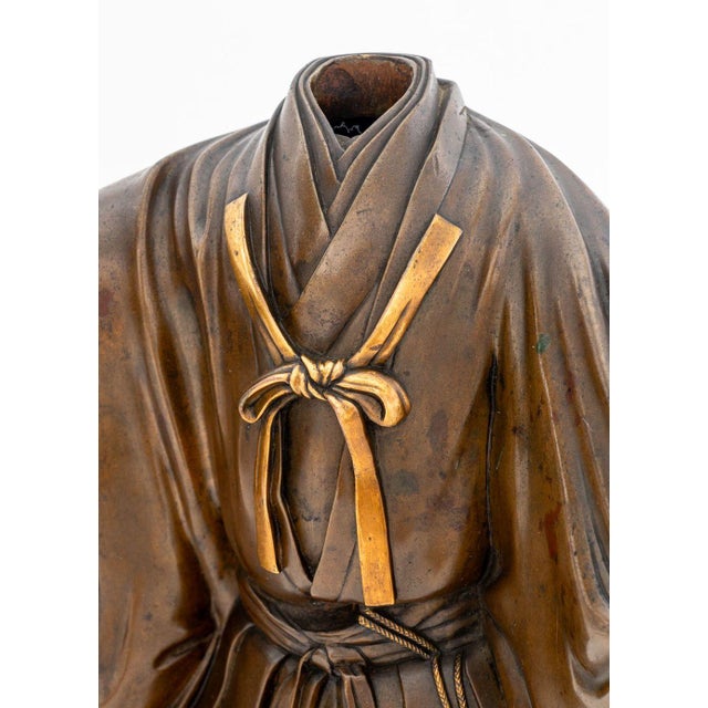 Japanese Japanese Bronze Noh Figures, 3 For Sale - Image 3 of 11
