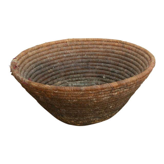 Antique Mud Sealed Harvest Bowl For Sale