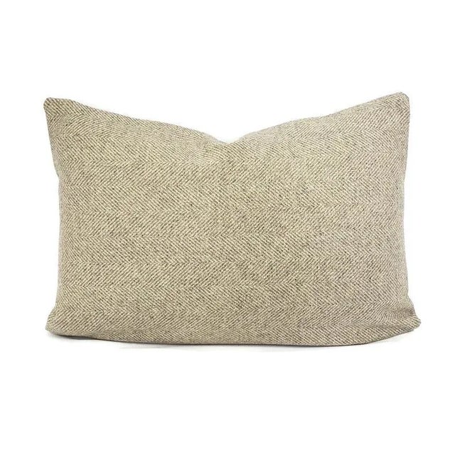 Travers Hornbuckle in Pebble Lumbar Pillow Cover For Sale In Portland, OR - Image 6 of 6