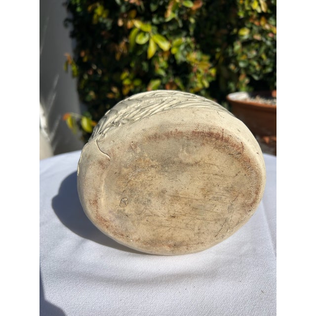 Vintage Ivory Studio Pottery Vase For Sale - Image 12 of 17