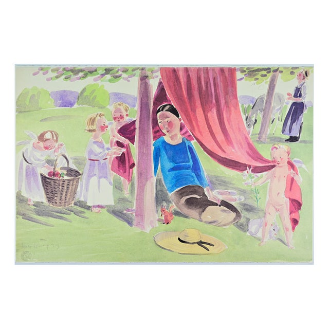 Jan Knap, In the Countryside, Lithograph, 1999 For Sale