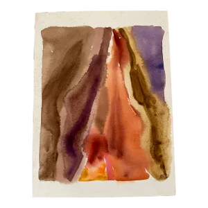 Brown Tones Watercolor by Mariette Bevington 1961