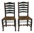 English Period Ladder Back Side Chairs- A Pair For Sale