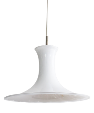 Large Marbled Glass Pendant Lamp from Holmegaard, Denmark, 1970s