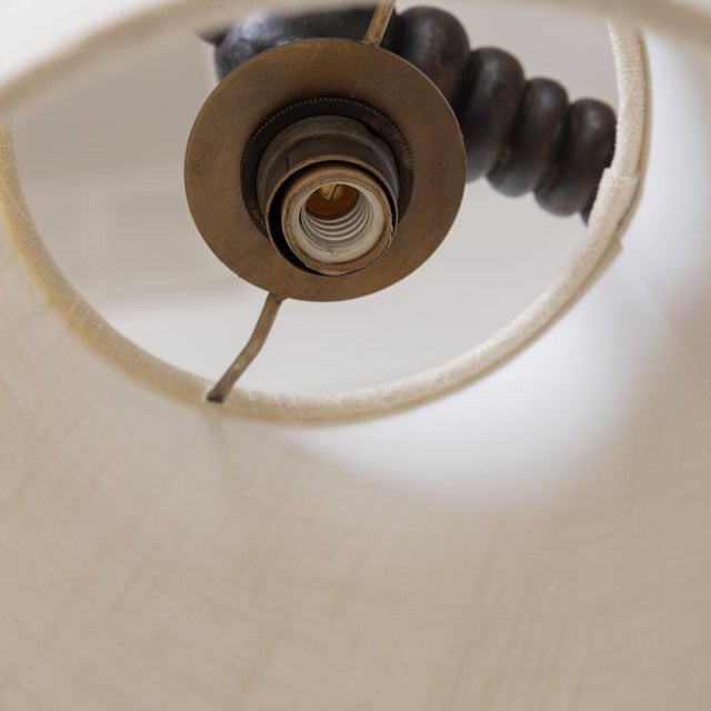 1940s harles Dudouyt French Carved Wood Style Chandelier For Sale - Image 10 of 12