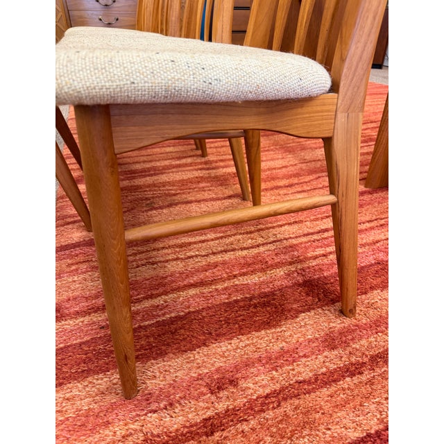 Wood Danish Teak Eva Dining Chairs by Koefoed Hornslet- Denmark. Set of Six For Sale - Image 7 of 12
