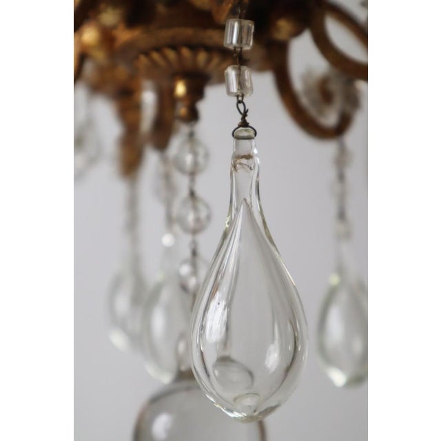 Venetian Golden Stars and Tears Chandelier, 1980s For Sale - Image 11 of 18