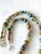 Boho Chic Rare Beaded Necklace of Tibetan Turquoise Silver African Trade Beads, Jade For Sale - Image 3 of 5