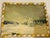 Antque original painting on canvas winter landscape, signed and dated. With ornamental figural frame if vintage blown...