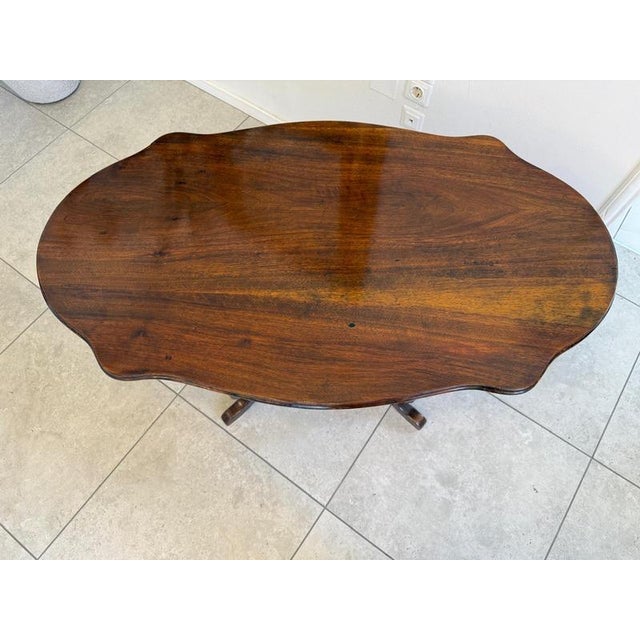 Late Biedermeier Coffee or Side Table in Walnut For Sale - Image 12 of 16
